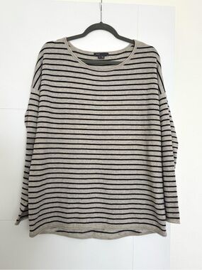 Vince Women's Cashmere/Wool Striped Sweater Oversized  Size: M  Comfort